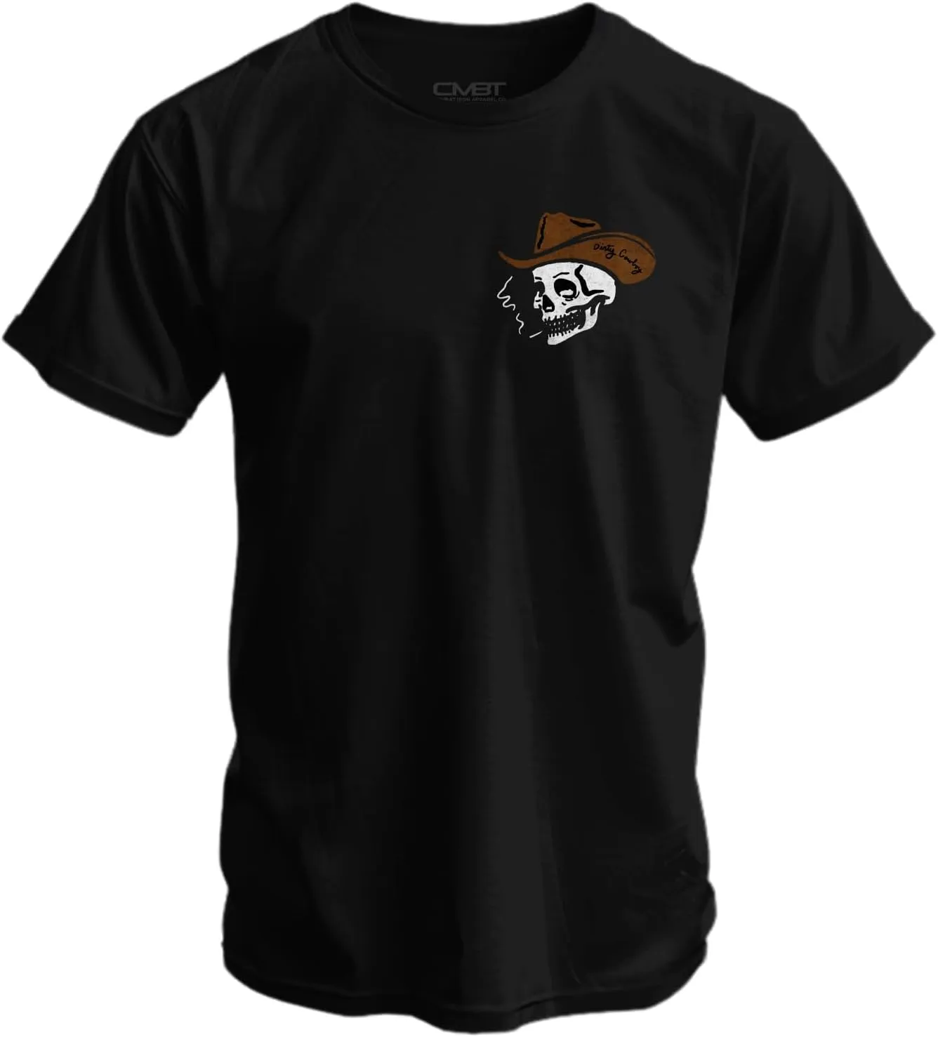 Combat Iron Men's Graphic T-Shirt | Wild Ride Dirty Cowboy | Cotton-Poly Blend | Athletic Fit, Tagless Comfort