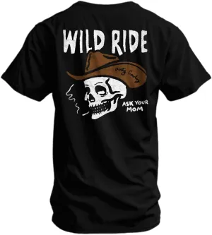 Combat Iron Men's Graphic T-Shirt | Wild Ride Dirty Cowboy | Cotton-Poly Blend | Athletic Fit, Tagless Comfort
