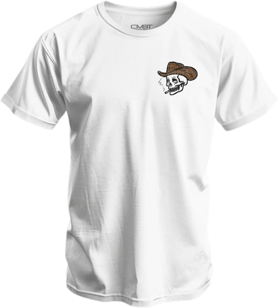 Combat Iron Men's Graphic T-Shirt | Wild Ride Dirty Cowboy | Cotton-Poly Blend | Athletic Fit, Tagless Comfort