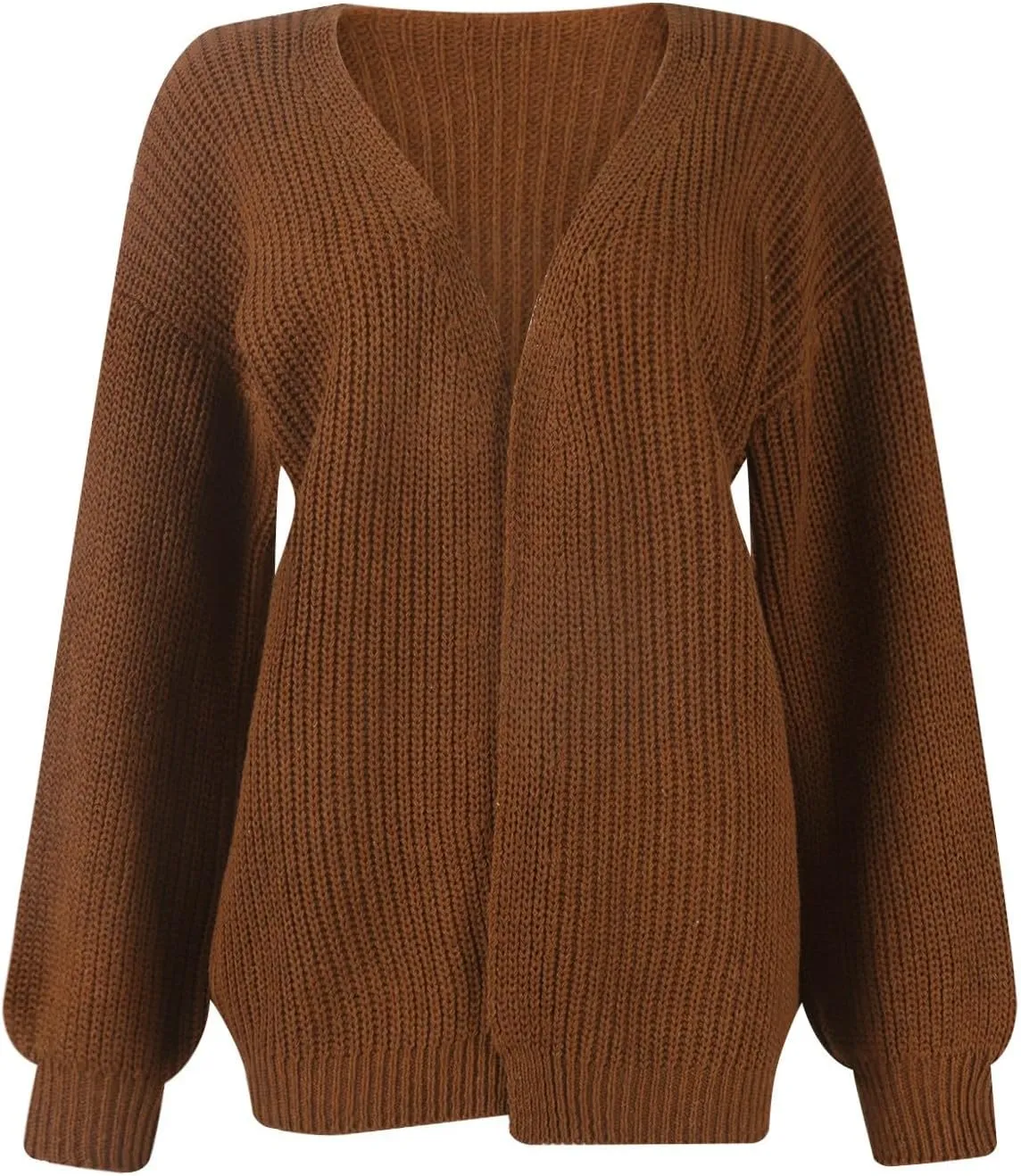 Fall Sweaters For Women 2024 Fashion Casual Open Front Long Sleeve Knitted Cardigans Sweaters Outerwear Coats