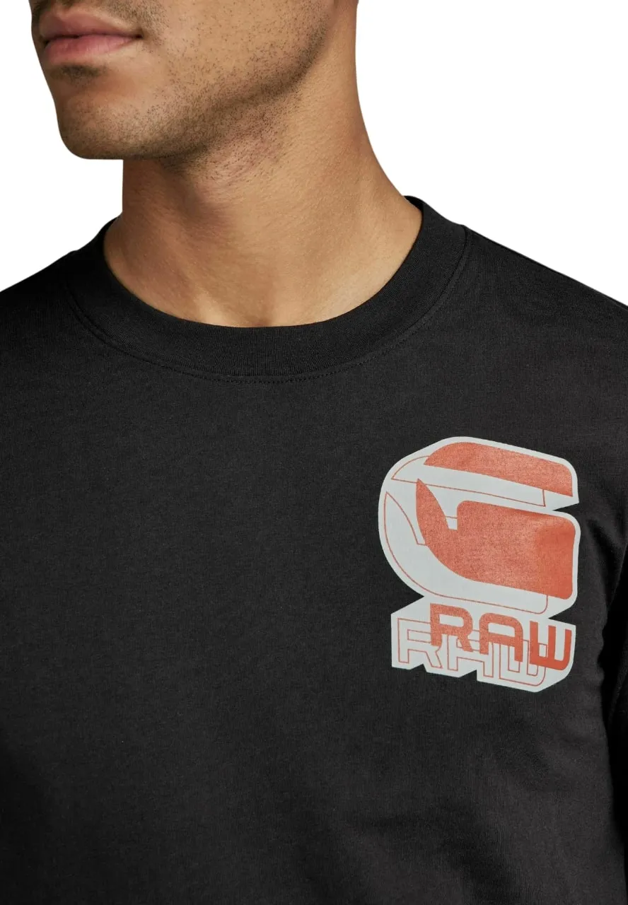 G-Star Raw Men's Shadow Graphic Slim Short Sleeve T-Shirt