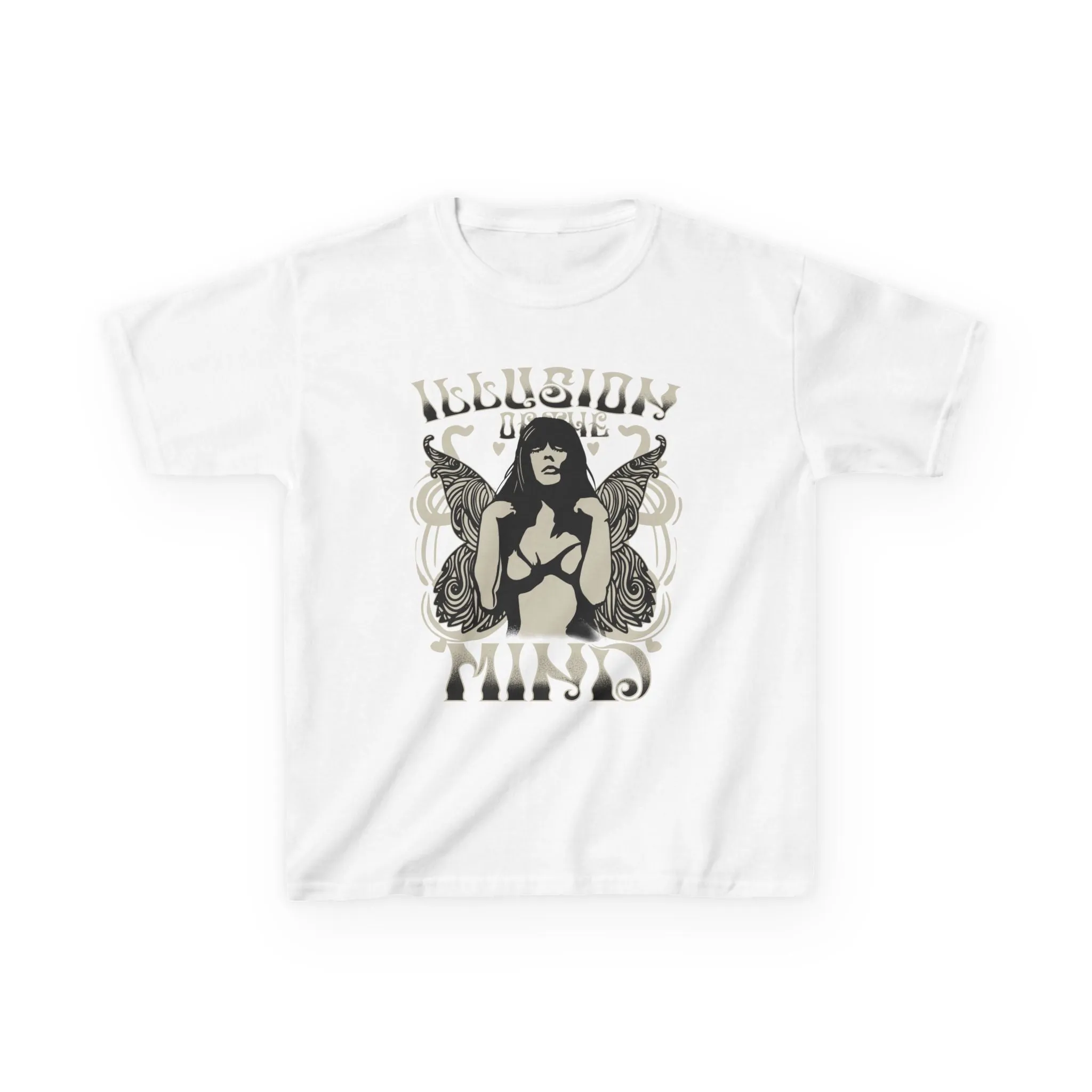 Ilusions Slogan Print Retro Baby Tee