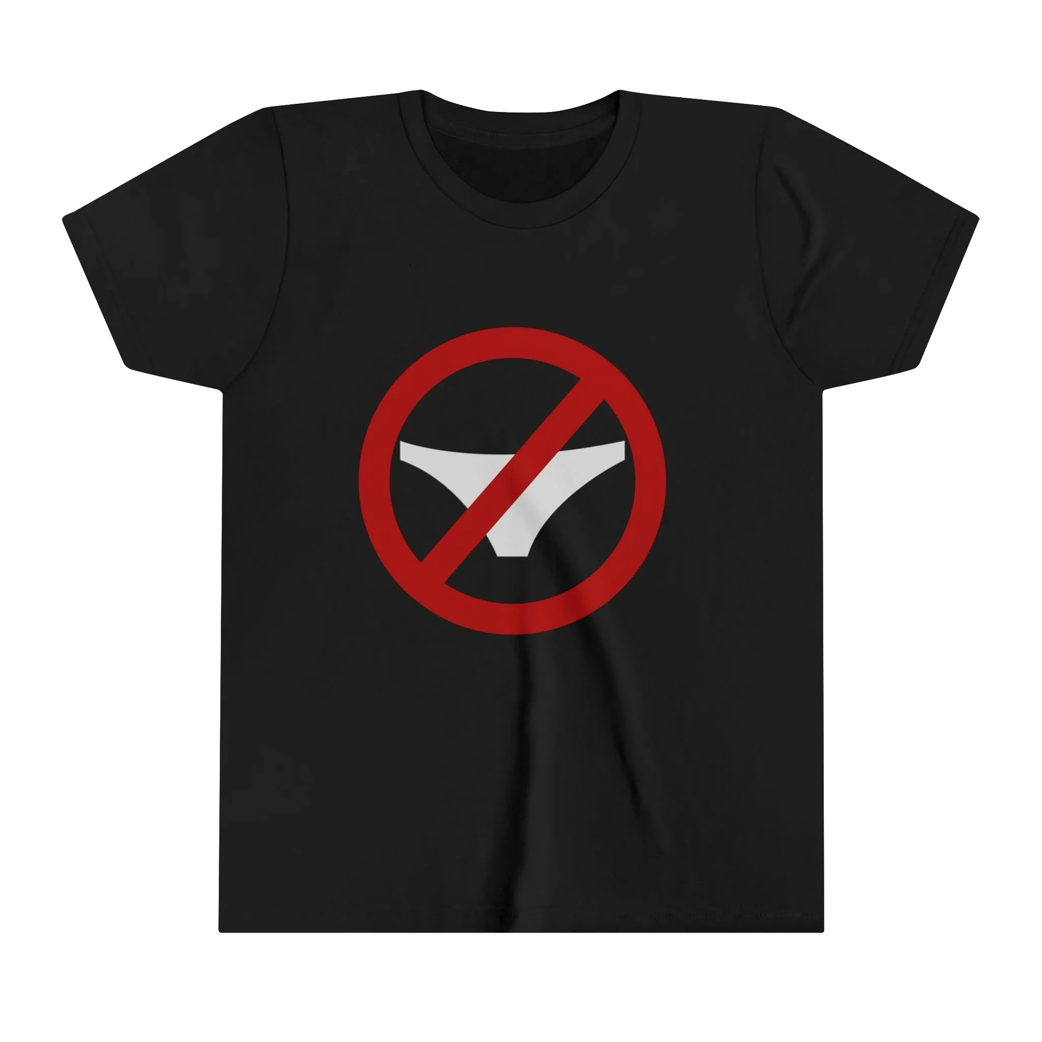 No Knickers Slogan Graphic T Shirt Baby Tee Top