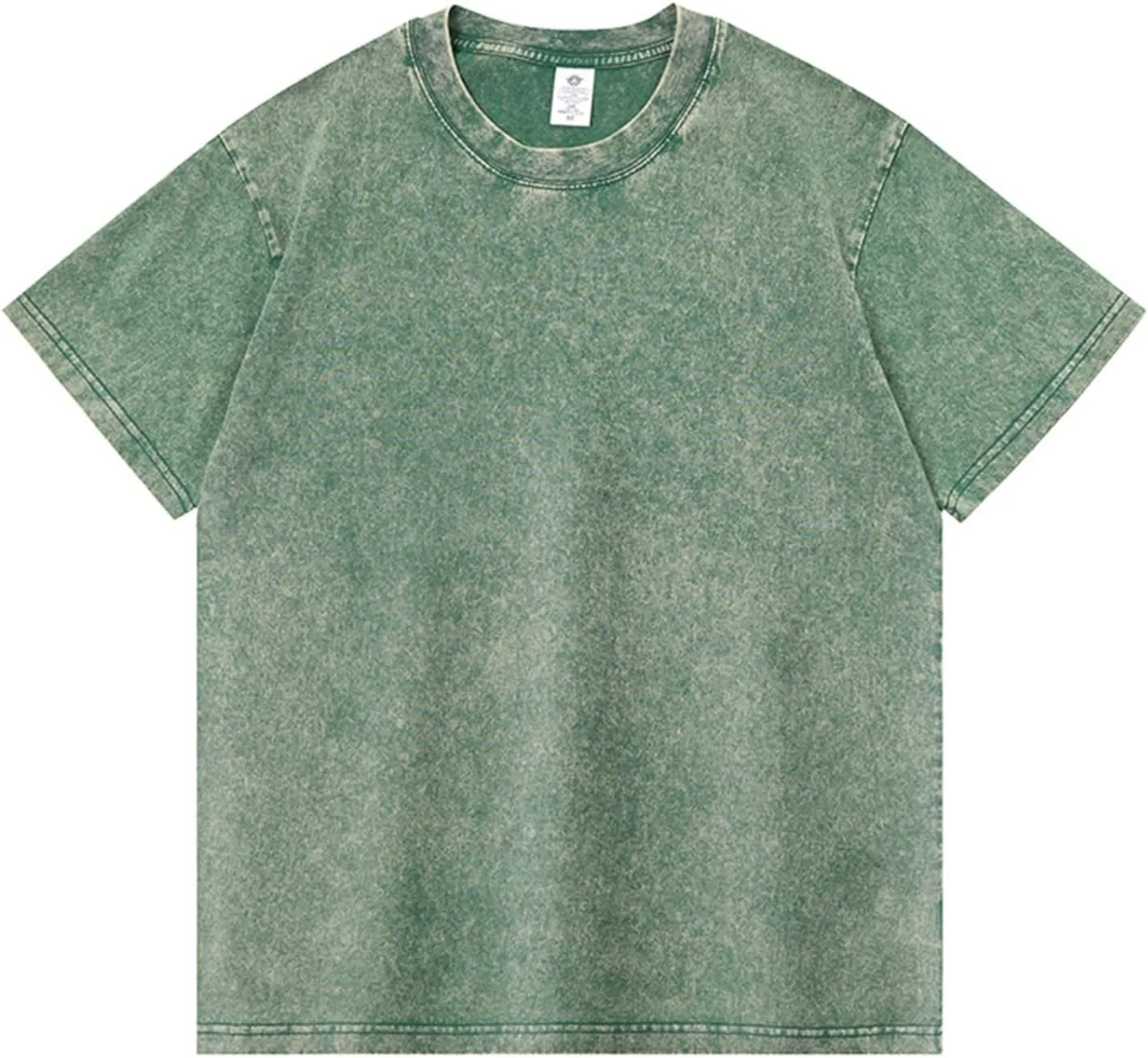 RTRDE Men's Basic Tees Casual Crewneck T-Shirts Short Sleeve Loose Solid Color Tee Shirts Streetwear, M-4XL