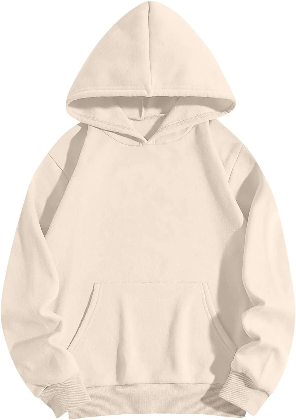 Womens Hoodies Preppy Oversized Sweatshirt Fall Fashion Fleece Pullover Casual Long Sleeve Tops With Pockets
