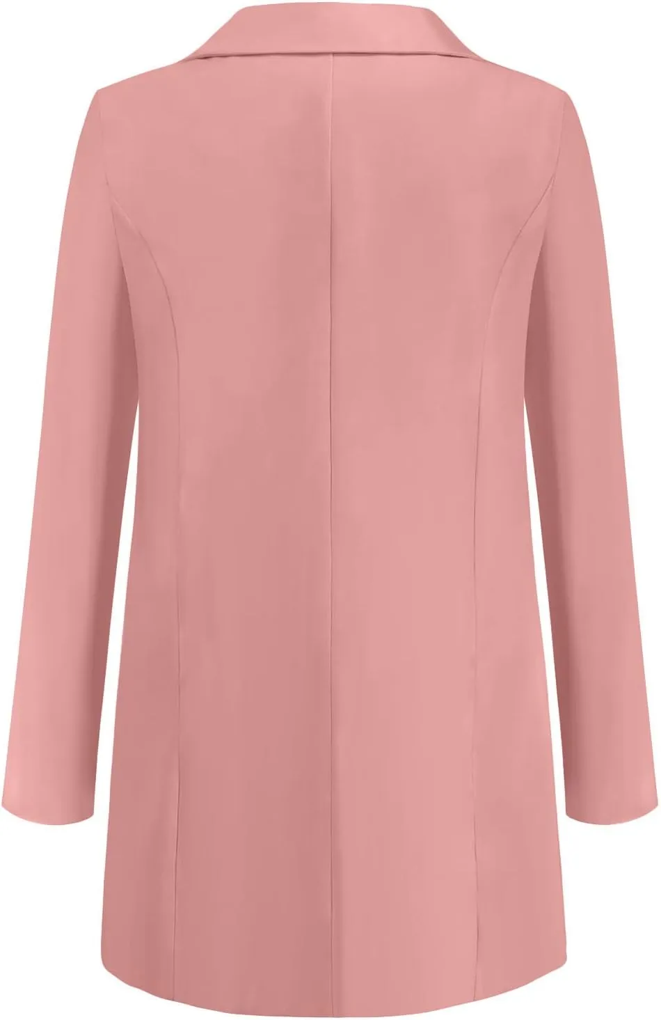 Womens Open Front Cardigan Blazers Business Work Trendy Formal Suit Jackets Long Sleeve Lapel Shrug Coat with Pockets