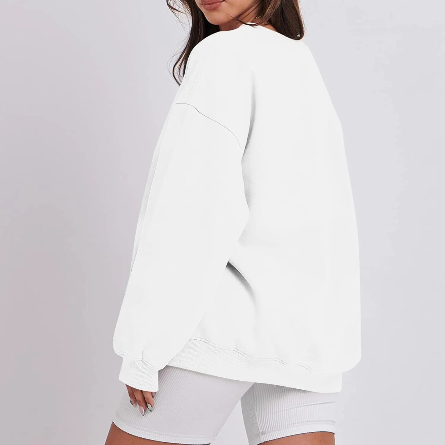 Womens Oversized Sweatshirts Crew Neck Pullover Sweaters Casual Comfy Fall Fashion Outfits Clothes 2024
