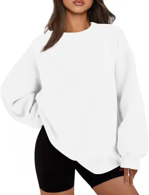 Womens Oversized Sweatshirts Crew Neck Pullover Sweaters Casual Comfy Fall Fashion Outfits Clothes 2024