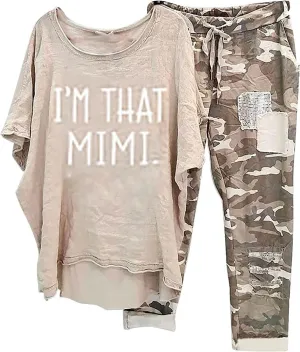Womens Personality Linen 2 Piece Outfits 4 of July Floral Graphic Tops and Comfy Lounge Pants Set Beach Sweatsuits